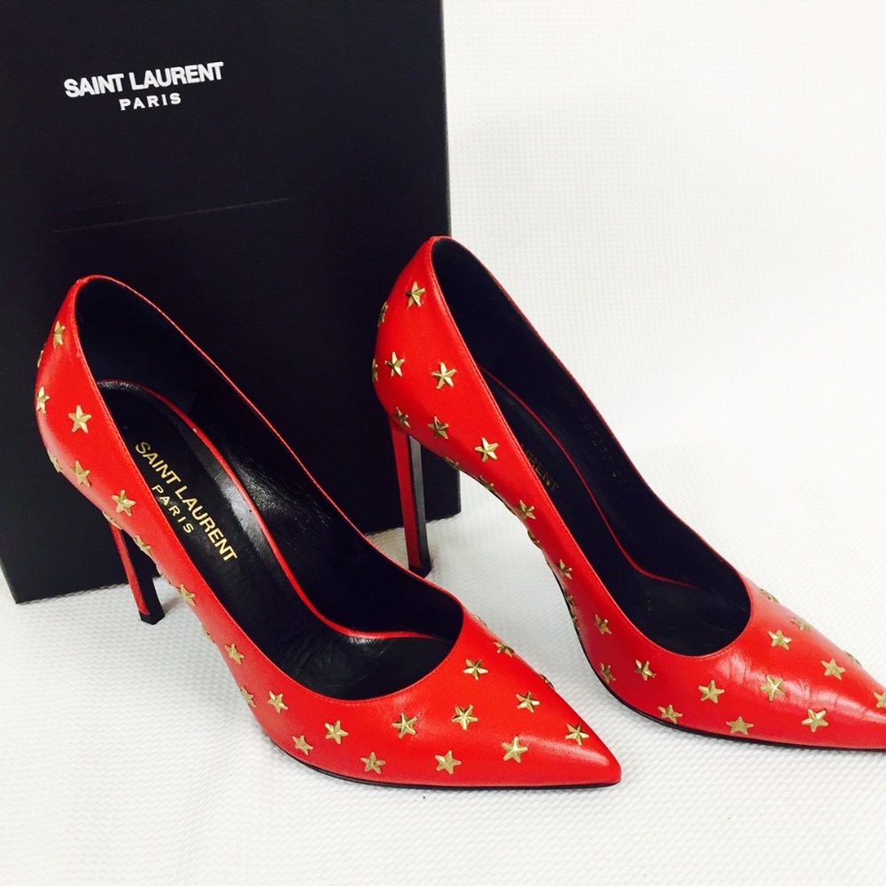 Saint Laurent YSL Tripon Star-Studded Pumps